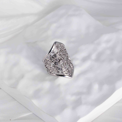 ANILLO ZO8822R Plateado Acero Inoxidable -2A52