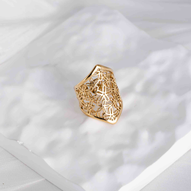 ANILLO ZO8822R Dorado Acero Inoxidable -2A52