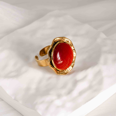 ANILLO Y00163 Naranja Acero  Inoxidable -2A45