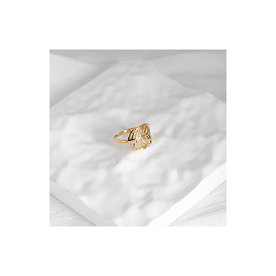 ANILLO ZO8642R Dorado Acero Inoxidable -2A25