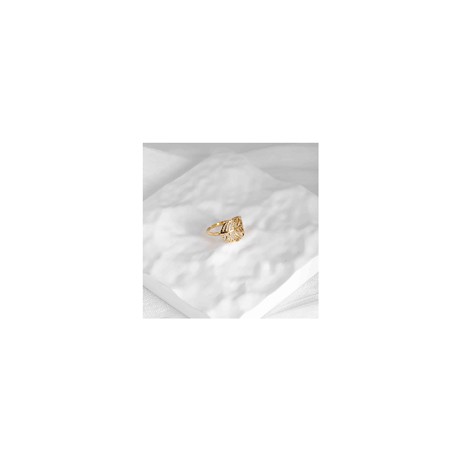 ANILLO ZO8642R Dorado Acero Inoxidable -2A25