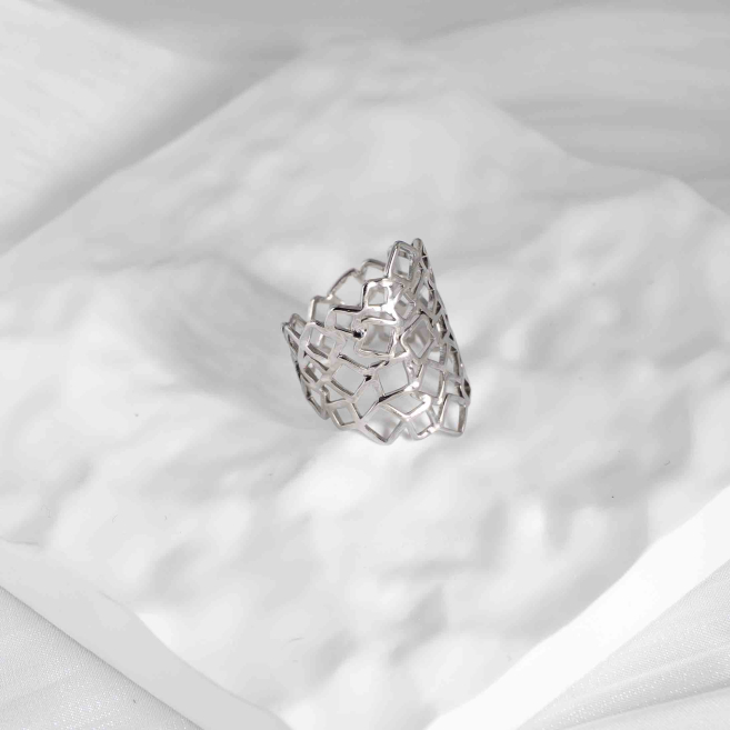 ANILLO ZO8812R Plateado Acero Inoxidable -A52