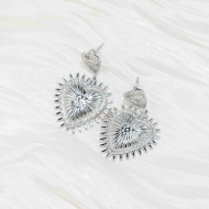 ARETES Y00155 plateado Acero  Inoxidable -F53