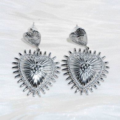 ARETES Y00155 plateado Acero  Inoxidable -F53