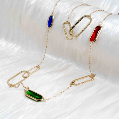 COLLAR ZO12775N Dorado Acero Inoxidable -2D11