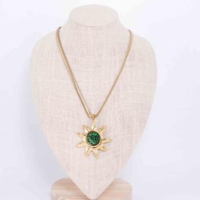 COLLAR Y00164 Verde Acero  Inoxidable -