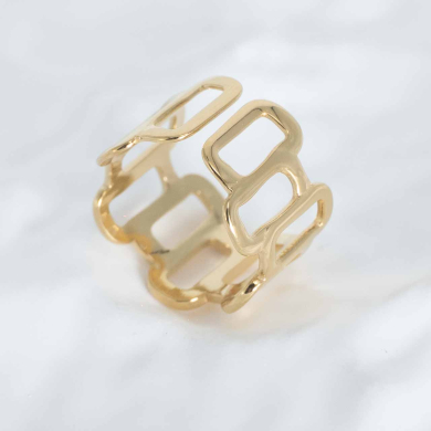 ANILLO ZO8000R Dorado Acero Inoxidable