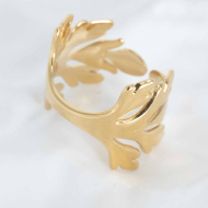 ANILLO ZO10290R150 Dorado Acero Inoxidable -2A25