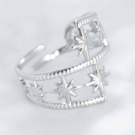 ANILLO ZO10244R150 Plateado Acero Inoxidable -2A53