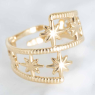 ANILLO ZO10244R150 Dorado Acero Inoxidable -2A53