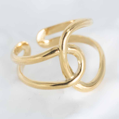 ANILLO ZO8255R Dorado Acero Inoxidable -2A33