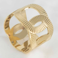 ANILLO ZO8738R Dorado Acero Inoxidable -2A36