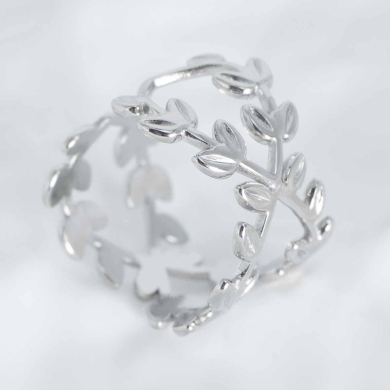 ANILLO ZO10264R150 Plateado Acero Inoxidable -2A43