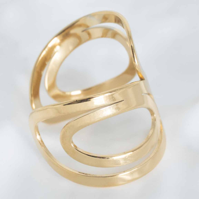 ANILLO ZO9792R Dorado Acero Inoxidable -2A22