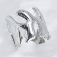 ANILLO ZO10246R150 Plateado Acero Inoxidable -A53