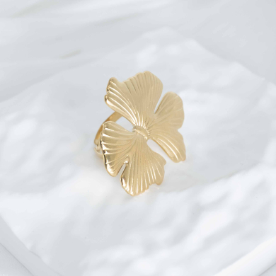 ANILLO ZO10388R150 Dorado Acero Inoxidable -2A54