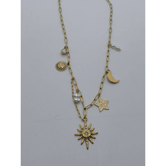 COLLAR Y00262 DORADO Acero Inoxidable -2D45