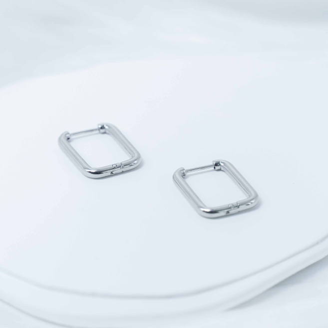 ARETES ZO13043E/2.5*21MM Plateado Acero Inoxidable -F44