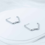 ARETES ZO13043E/2.5*21MM Plateado Acero Inoxidable -F44