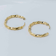 Aretes ZO13024E/2.5*16MM Dorado Acero Inoxidable