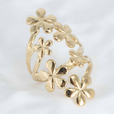 ANILLO ZO10271R Dorado Acero Inoxidable -A52