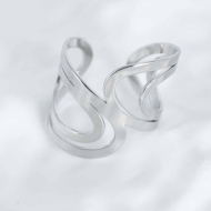 ANILLO ZO9792R Plateado Acero Inoxidable -2A22