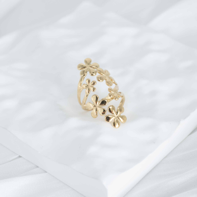 ANILLO ZO10271R Dorado Acero Inoxidable -A52