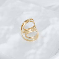 ANILLO ZO9792R Dorado Acero Inoxidable -2A22