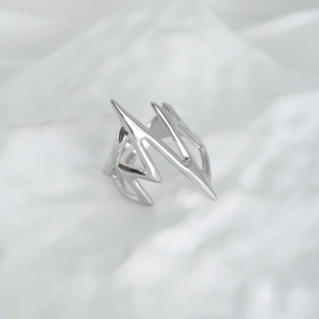 ANILLO ZO10250R150 Plateado Acero Inoxidable -2A24