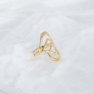 ANILLO ZO10248R150 Dorado Acero Inoxidable -2A44