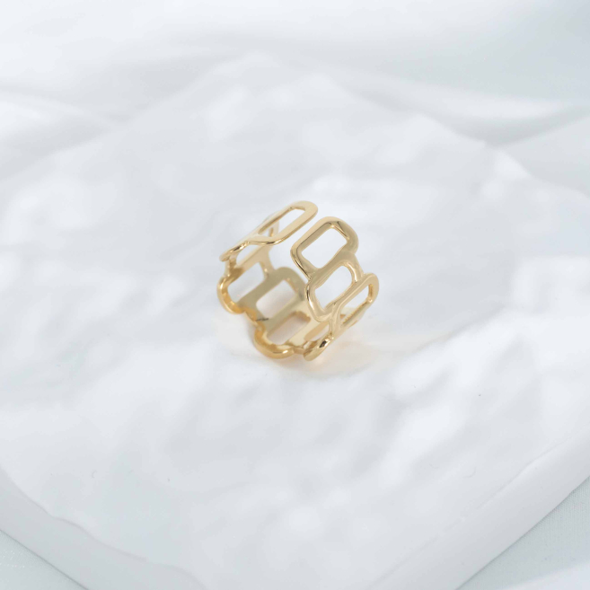 ANILLO ZO8000R Dorado Acero Inoxidable