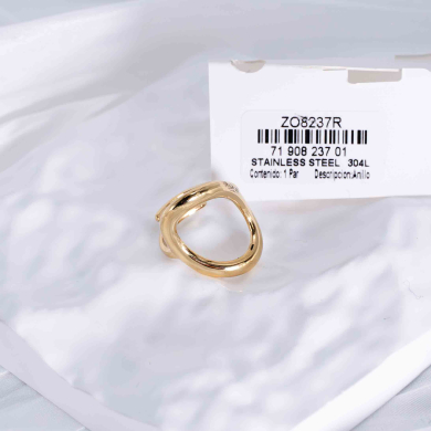 ANILLO ZO8237R Dorado Acero Inoxidable -2A43