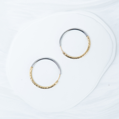 ARETES ZO13033E/2.5*30MM Bicolor Acero Inoxidable -F47