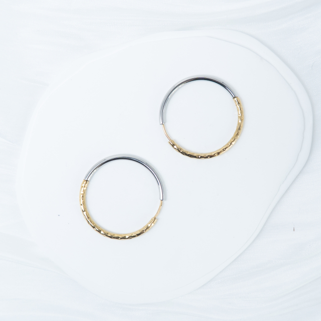 ARETES ZO13033E/2.5*30MM Bicolor Acero Inoxidable -F47