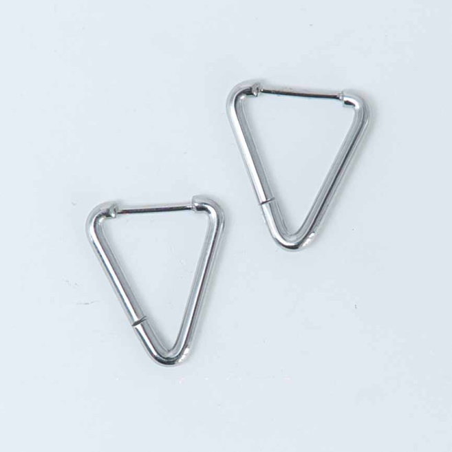 ARETES ZO13038E/15*18MM Plateado Acero Inoxidable -F44