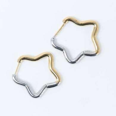 ARETES ZO13045E/2.5*22MM Bicolor Acero Inoxidable -F44