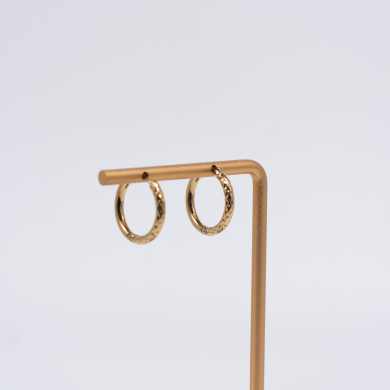 Aretes ZO13029E/2.5*14MM Dorado Acero Inoxidable