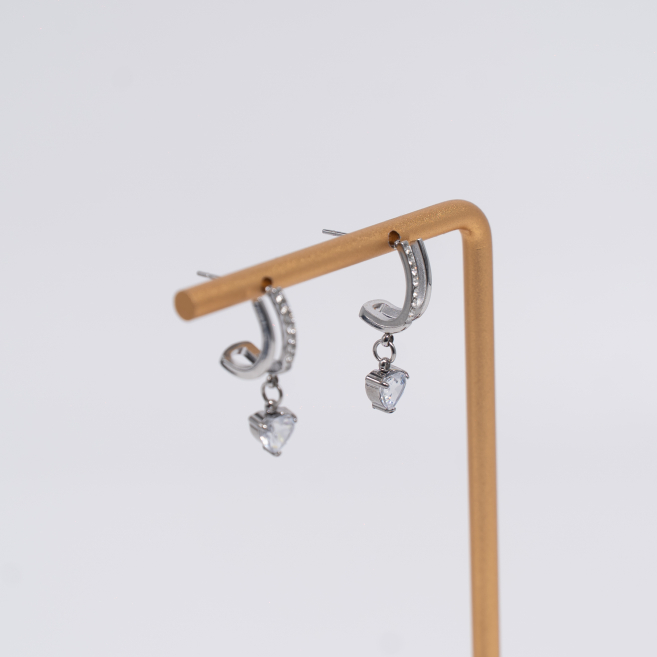 ARETES ZO12895E Plateado Acero Inoxidable -G21