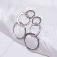 ARETES ZO11187E350 Plateado Acero Inoxidable -