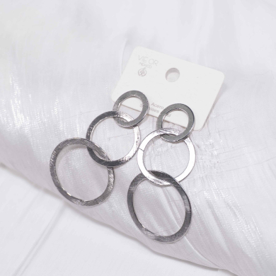 ARETES ZO11187E350 Plateado Acero Inoxidable -