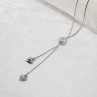 Collar ZO11845N Plateado Acero Inoxidable