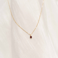 COLLAR ZO8368N180 ROJO Acero Inoxidable -2D14