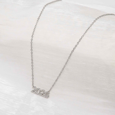 Collar ZO12810N Plateado Acero Inoxidable