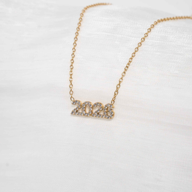 Collar ZO12810N Dorado Acero Inoxidable