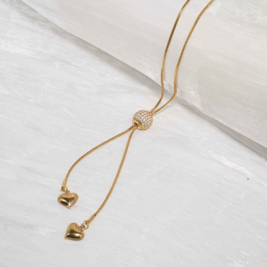 Collar ZO11845N Dorado Acero Inoxidable