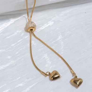 Collar ZO11845N Dorado Acero Inoxidable