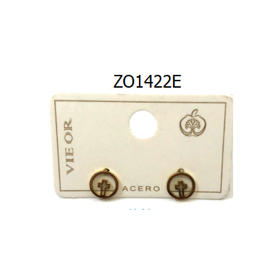 ARETES ZO1422E Plateado Acero Inoxidable -F13