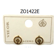 ARETES ZO1422E Plateado Acero Inoxidable -F13