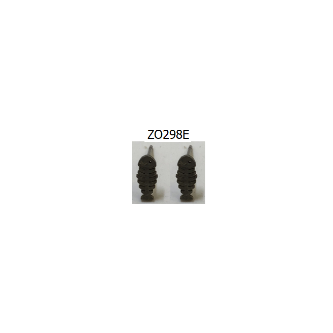 ARETES ZO298E Plateado Acero Inoxidable -F12
