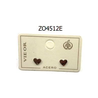 ARETES ZO4512E Plateado Acero Inoxidable -F16